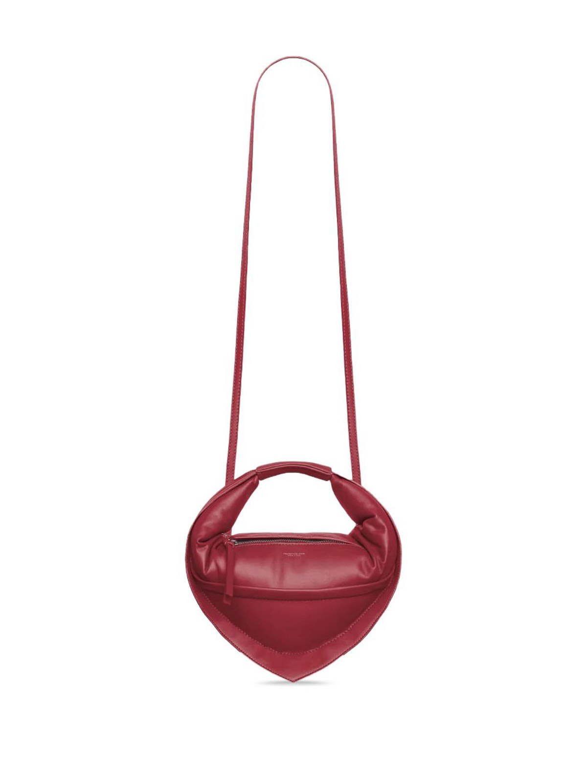 Federico Cina Calfskin Handbag With Triangular Base In Brown