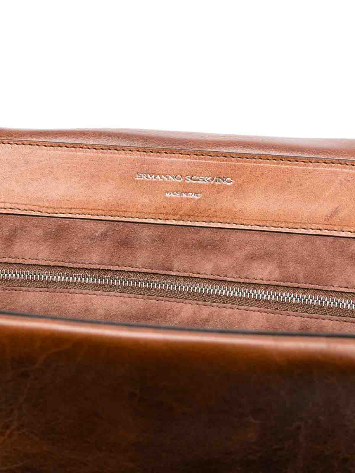Ermanno Scervino Shoulder Bag In Brown In Brown