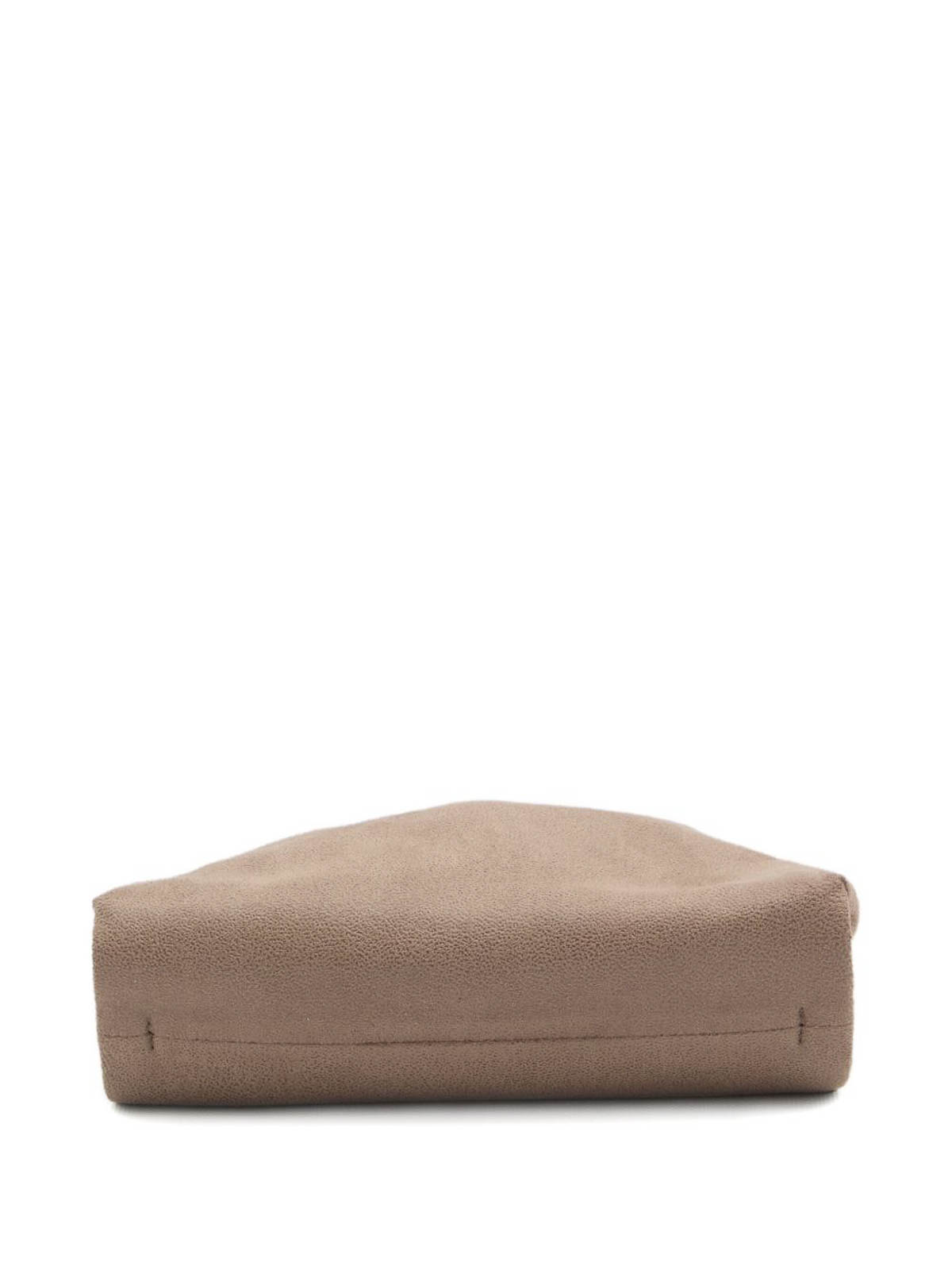 Stella Mccartney Falabella Mini Crossbody Drawstring Bags In Sand