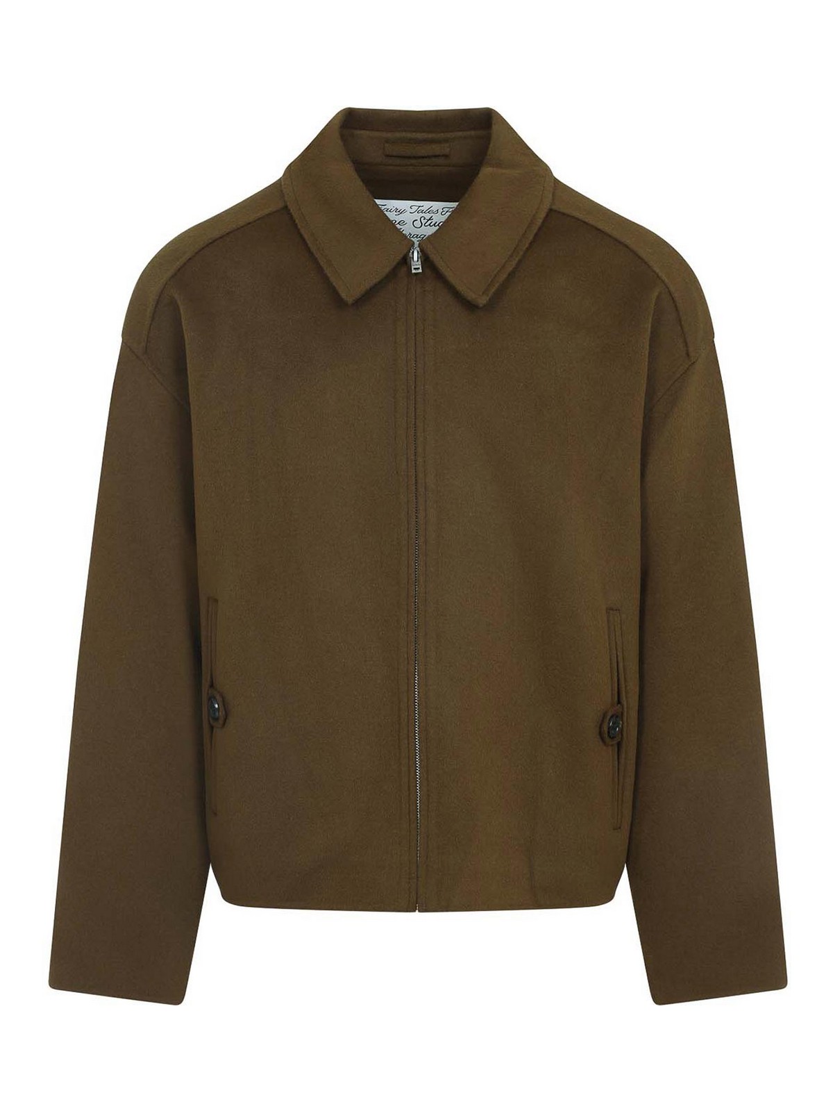Acne Studios Wool-and-cashmere-blend Jacket In Green