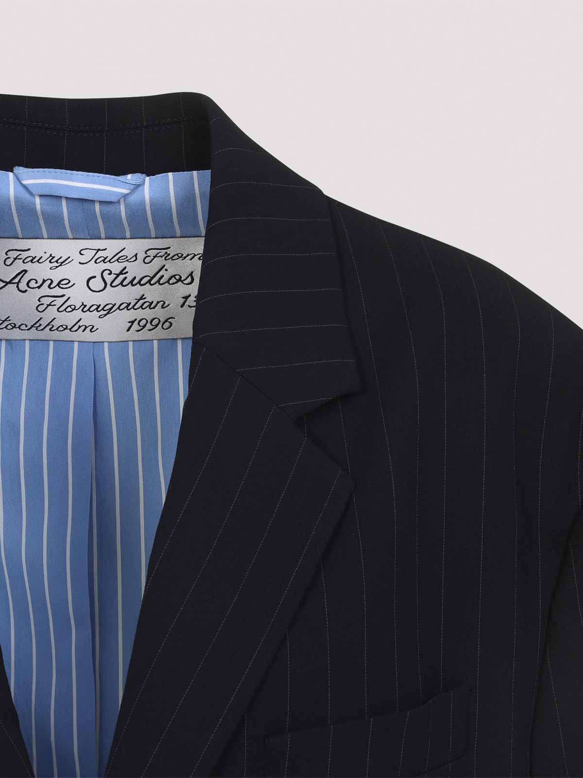Acne Studios Viscose Blazer In Blue