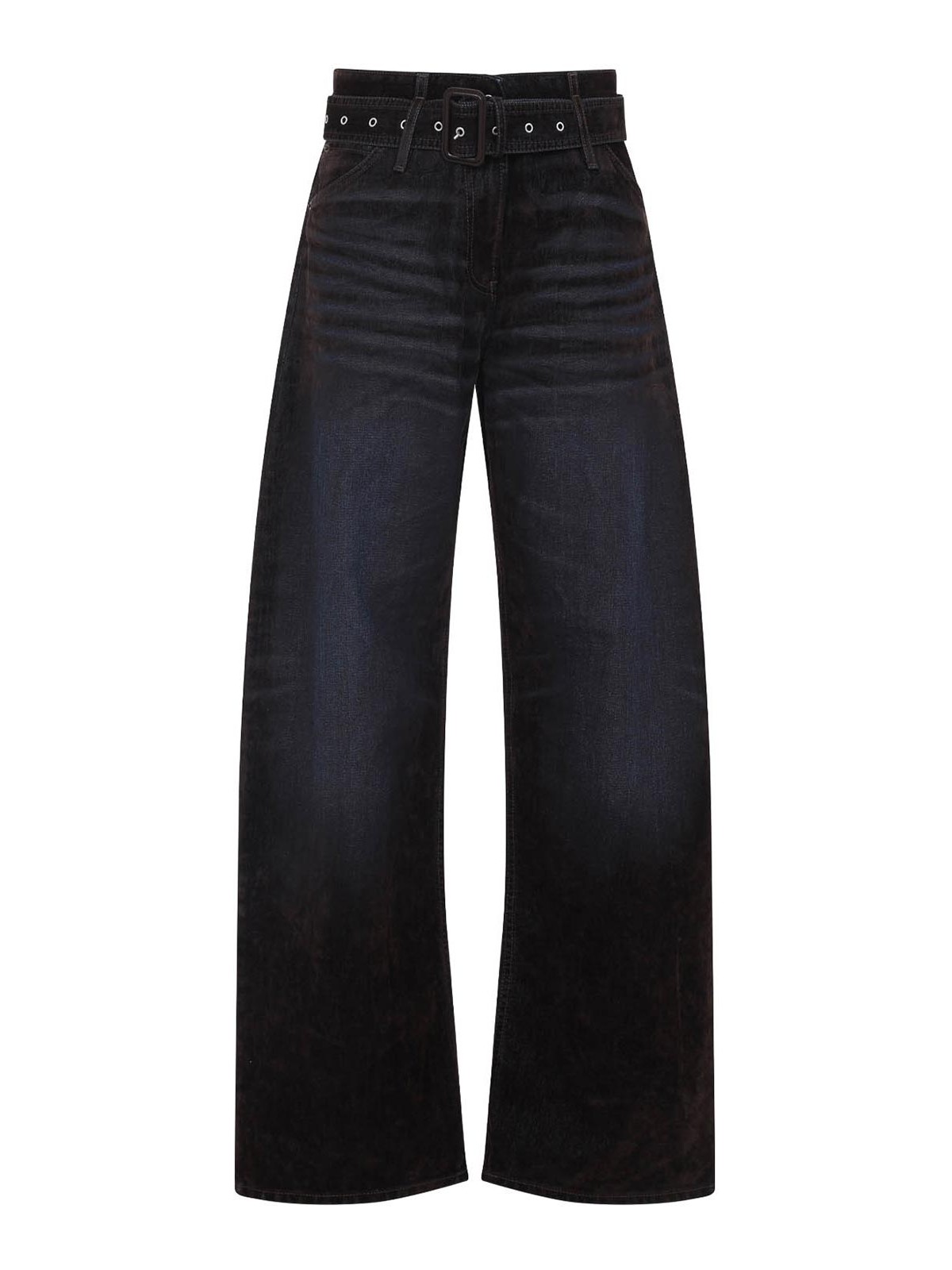 Acne Studios Trousers With Wide Leg And Belt Loops In Blue