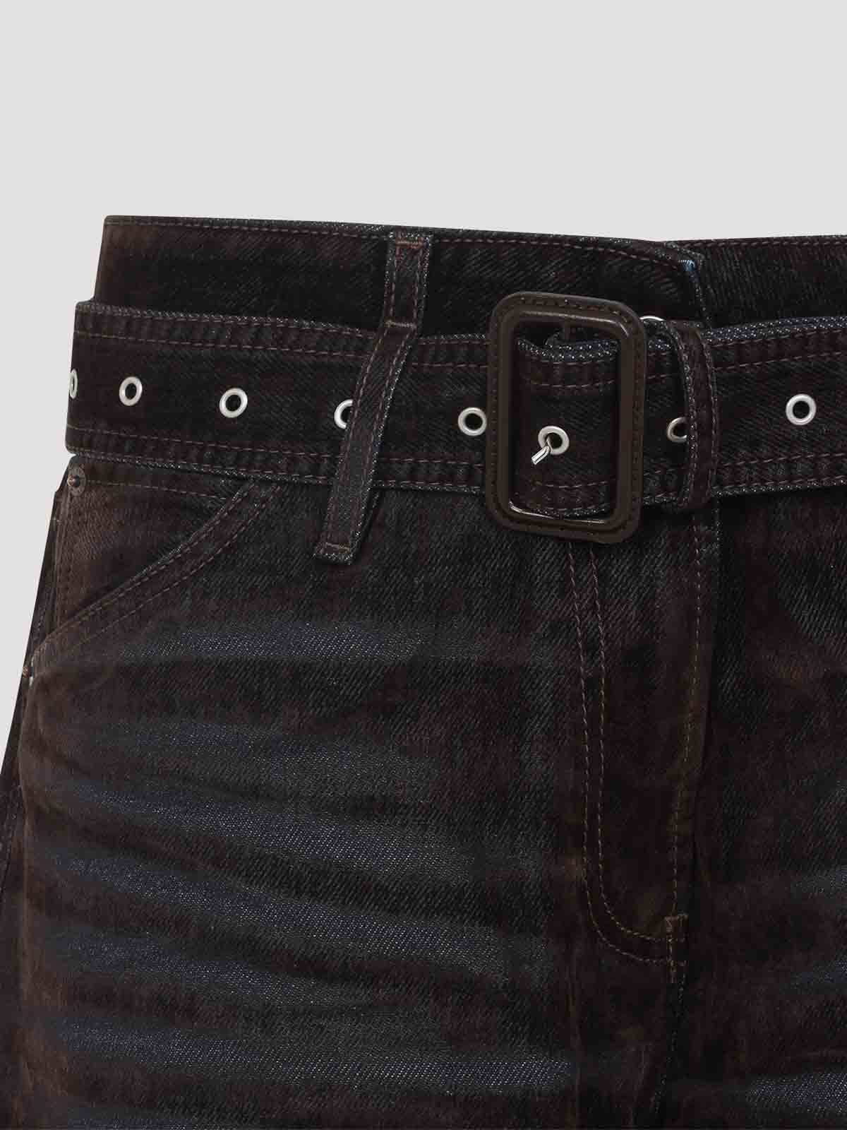 Acne Studios Trousers With Wide Leg And Belt Loops In Blue