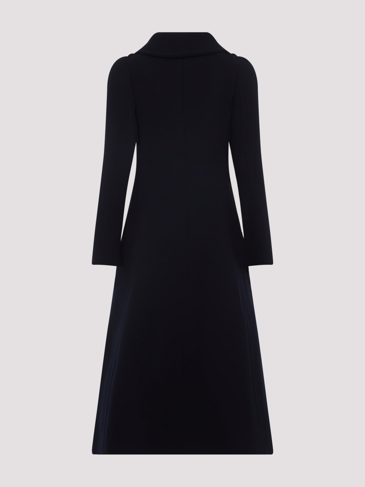 Alaïa Curved Coat In Blue