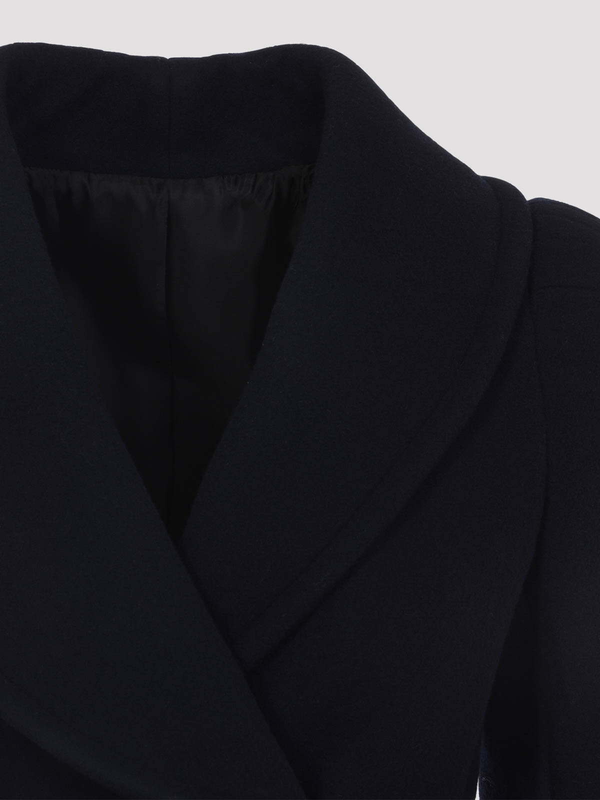 Alaïa Curved Coat In Blue