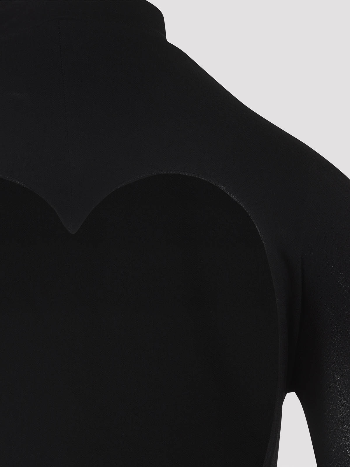 Alaïa Heart Midi Dress In Black