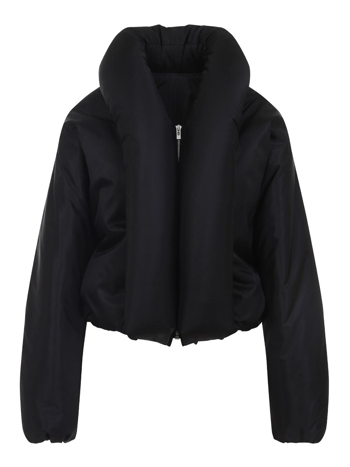 Alaïa Insulated Long Sleeve High Collar Jacket In Black