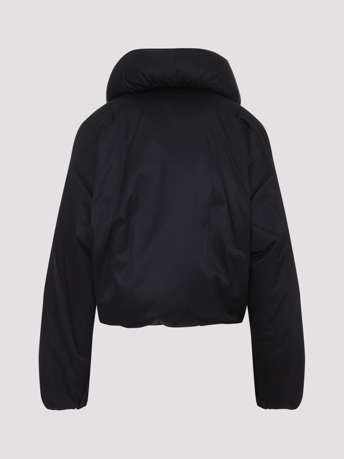 Alaïa Insulated Long Sleeve High Collar Jacket In Black