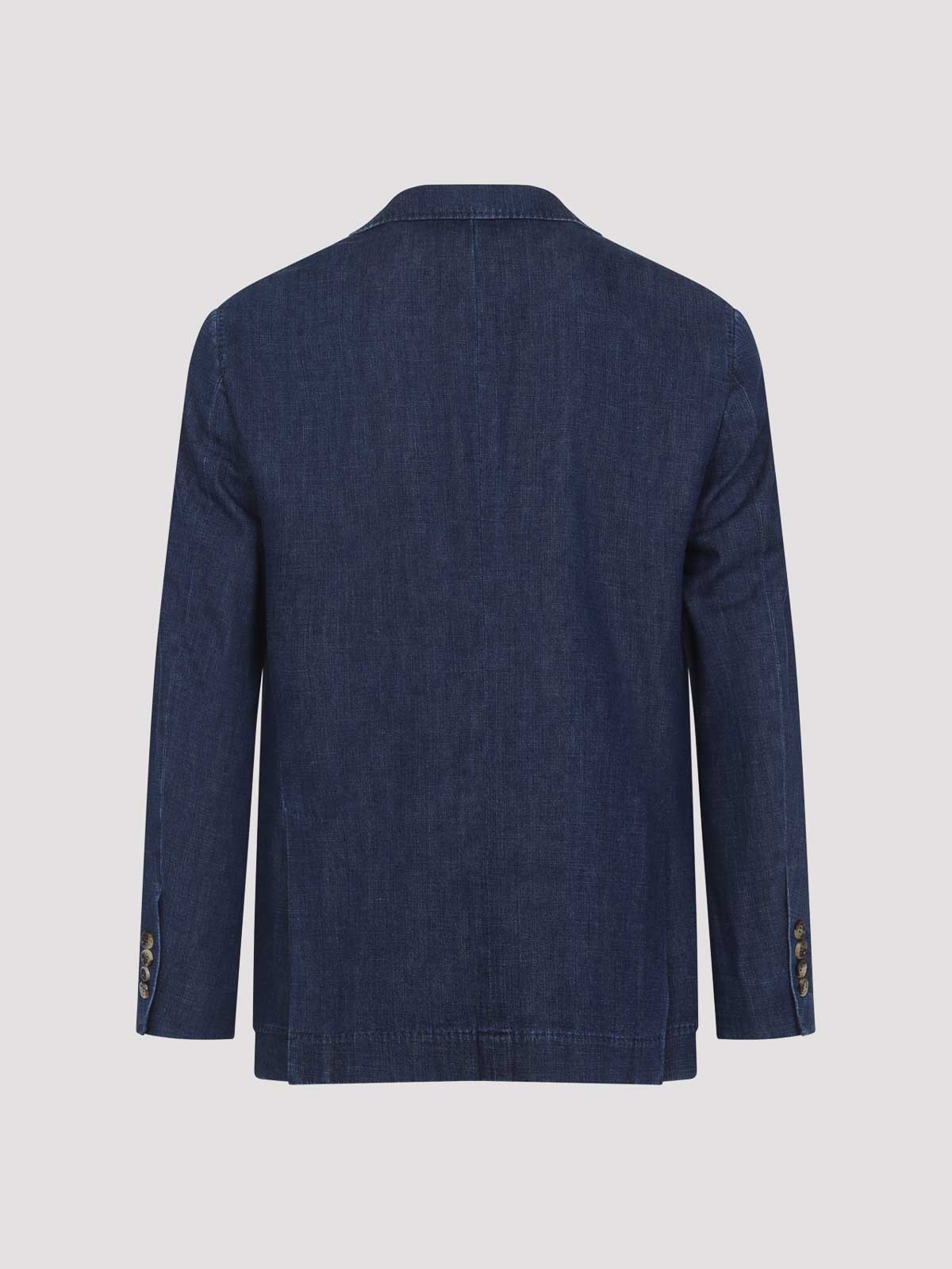 Brunello Cucinelli Single-breasted Denim Blazer In Blue