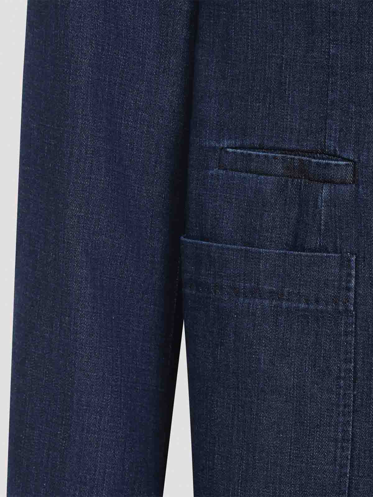 Brunello Cucinelli Single-breasted Denim Blazer In Blue