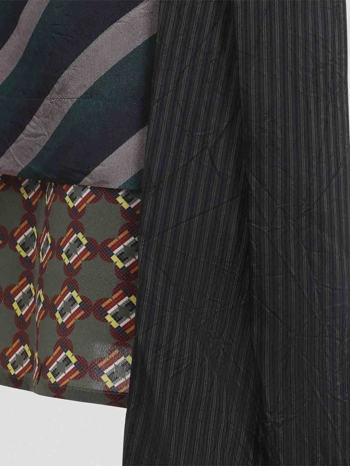 Dries Van Noten Senice Midi Skirt In Multi