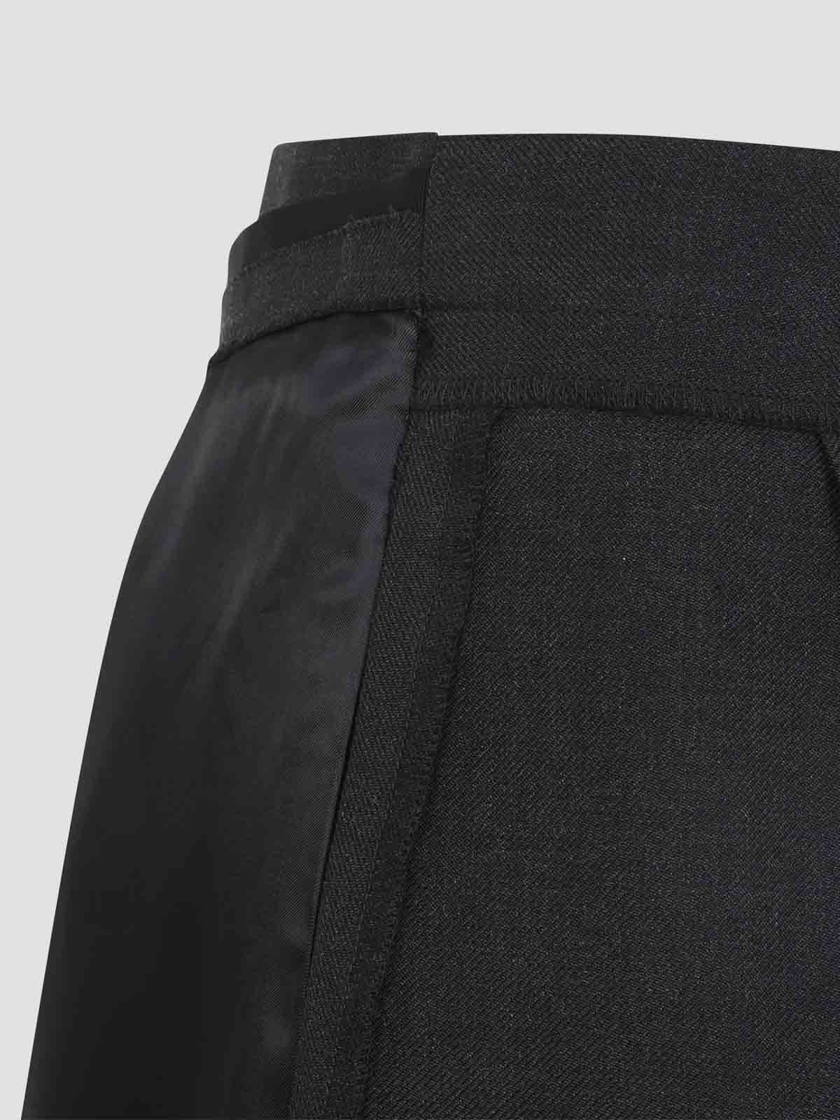 Maison Margiela Straight Midi Skirt With High Waist In Black