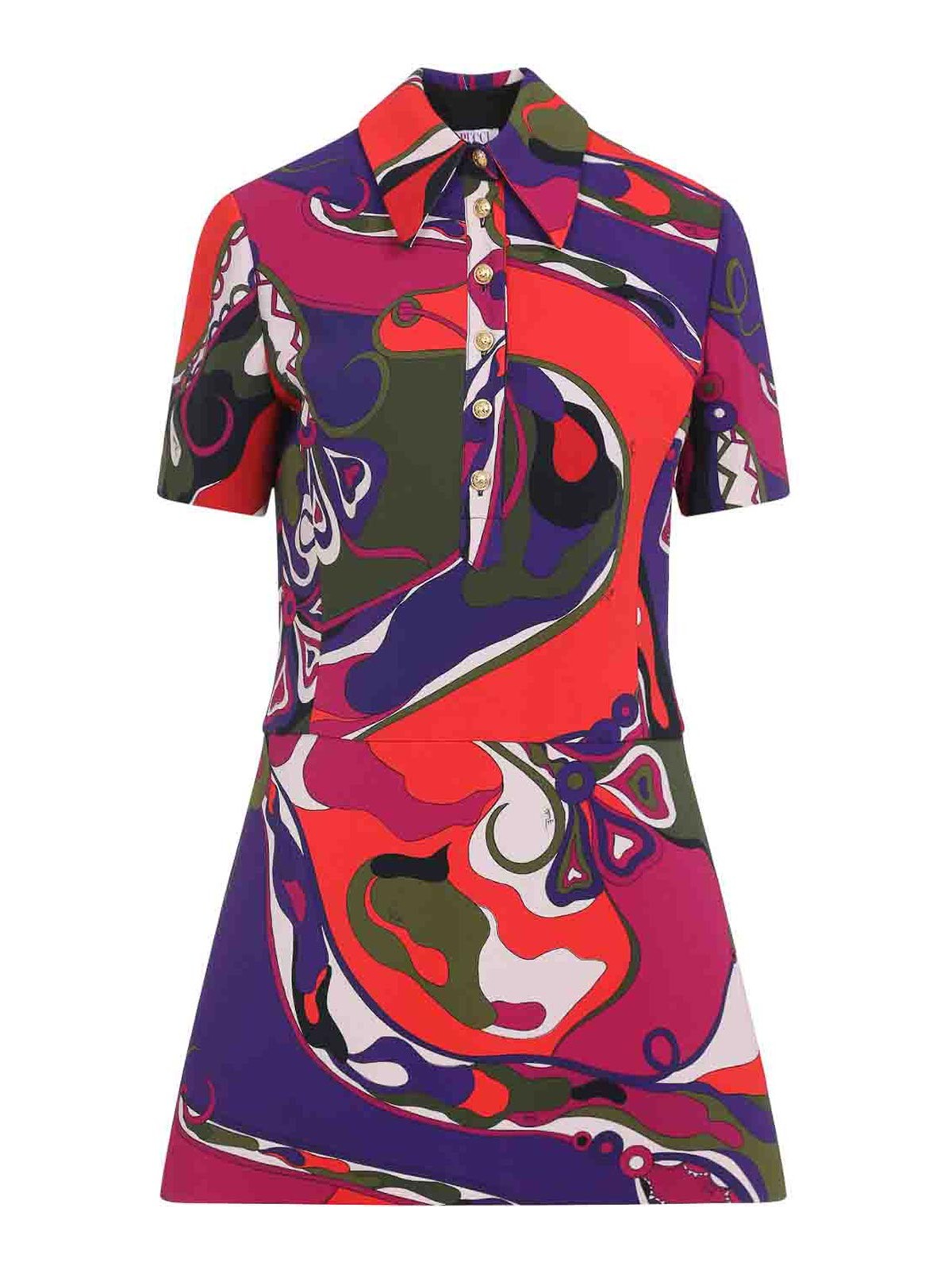 Pucci Viscose Mini Dress In Multi