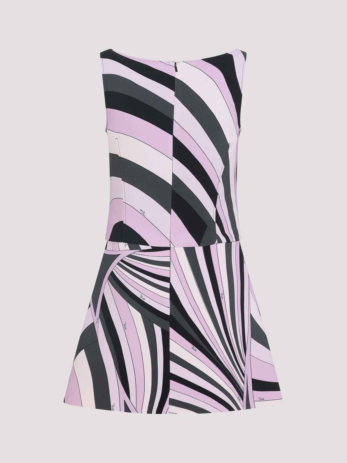 Pucci Viscose Mini Dress In Purple