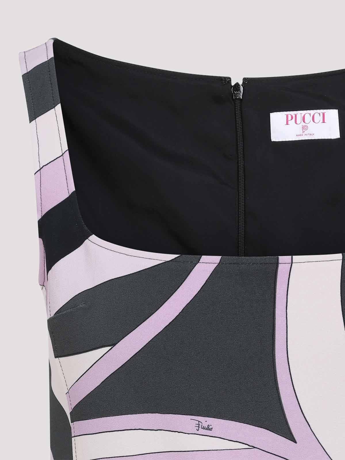 Pucci Viscose Mini Dress In Purple
