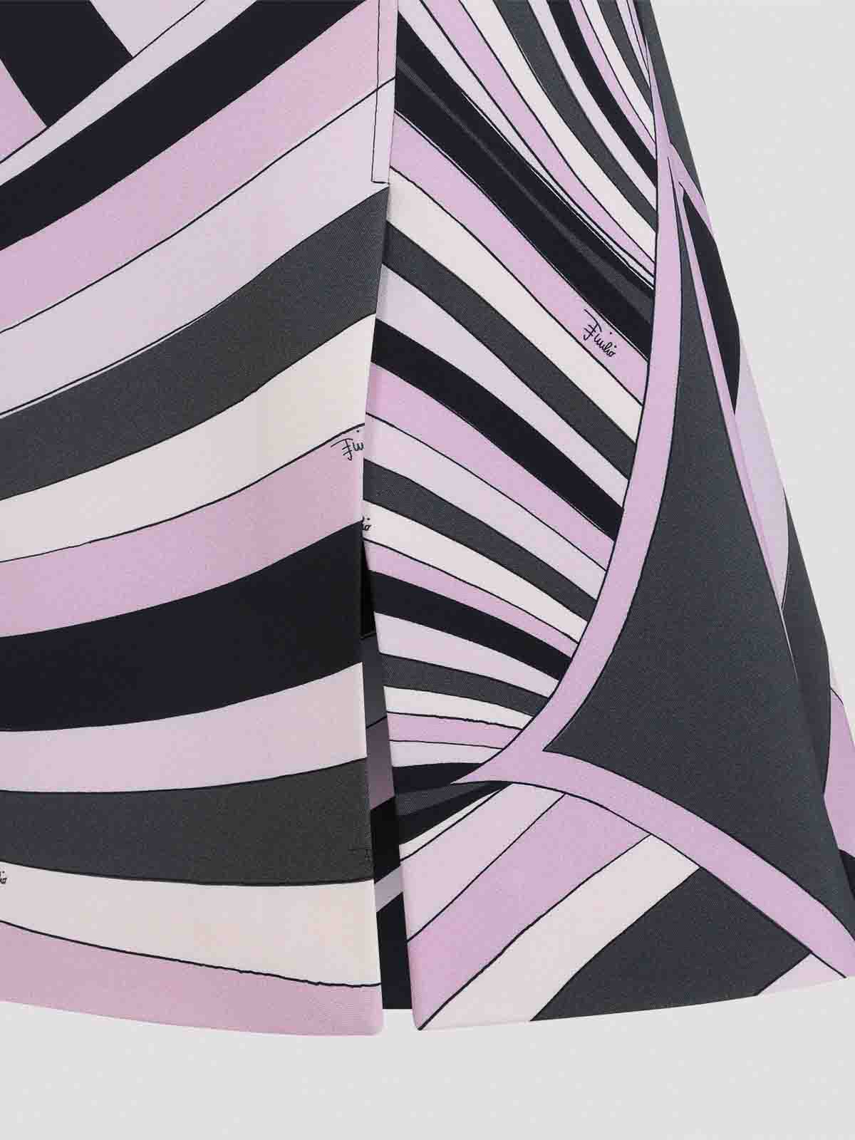 Pucci Viscose Mini Dress In Purple