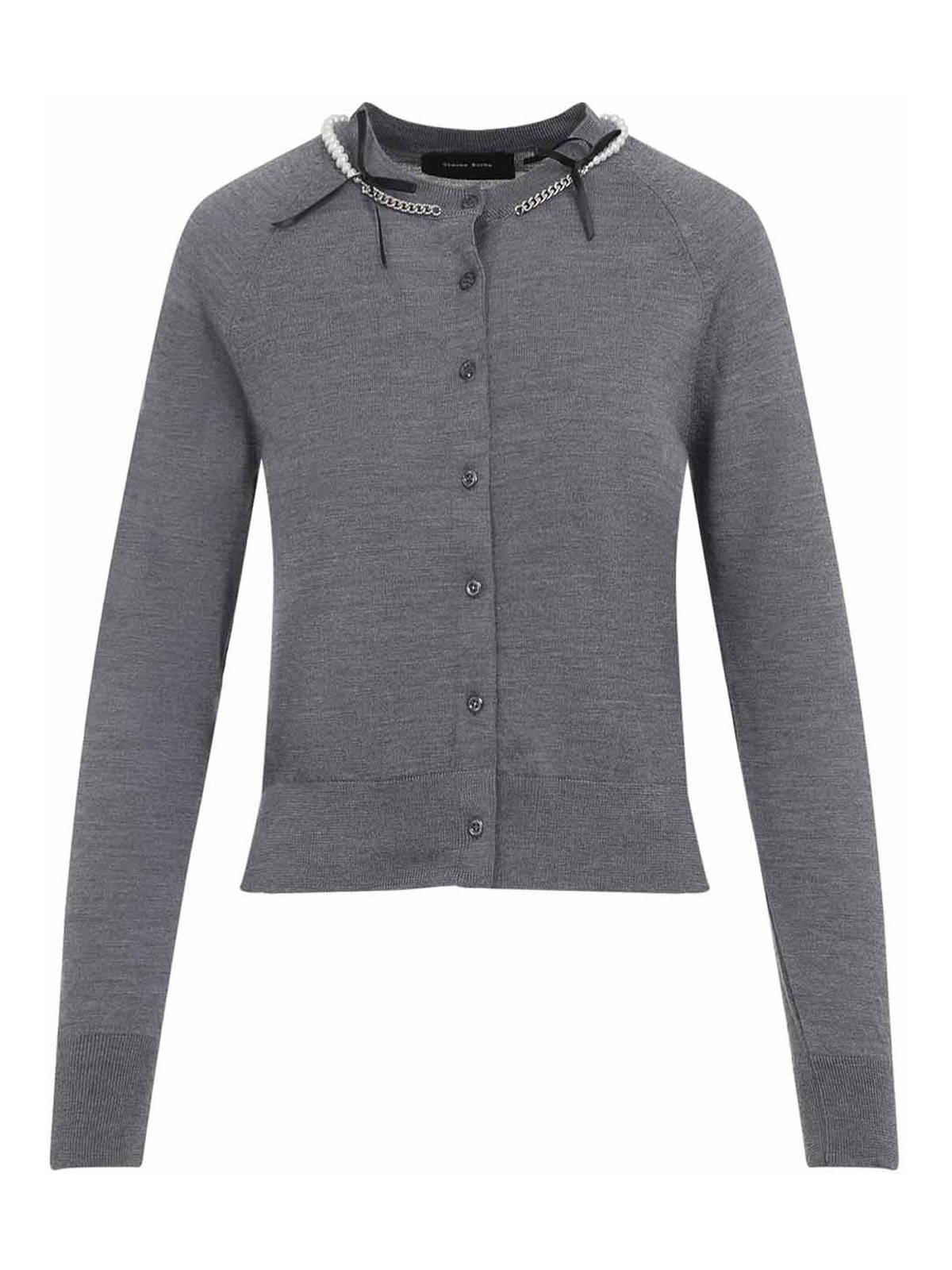 Simone Rocha Classic Cardigan In Gray