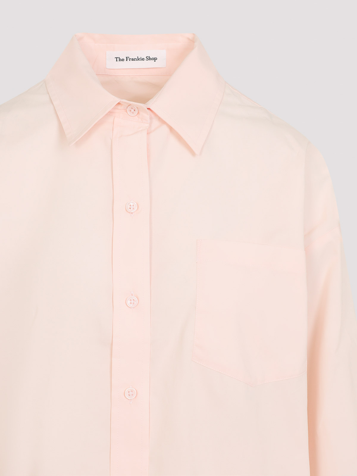 The Frankie Shop Button-down Shirt With Classic Details In Pink