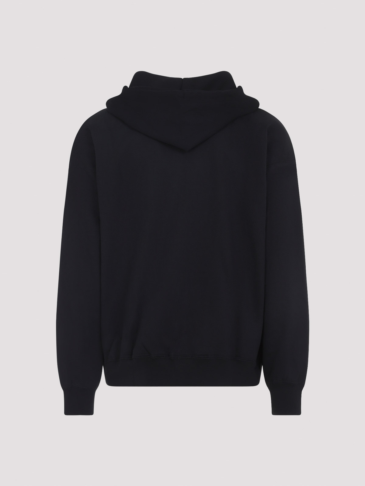 Y-3 Brushed Terry Hoodie With Drawstring Hood In Black