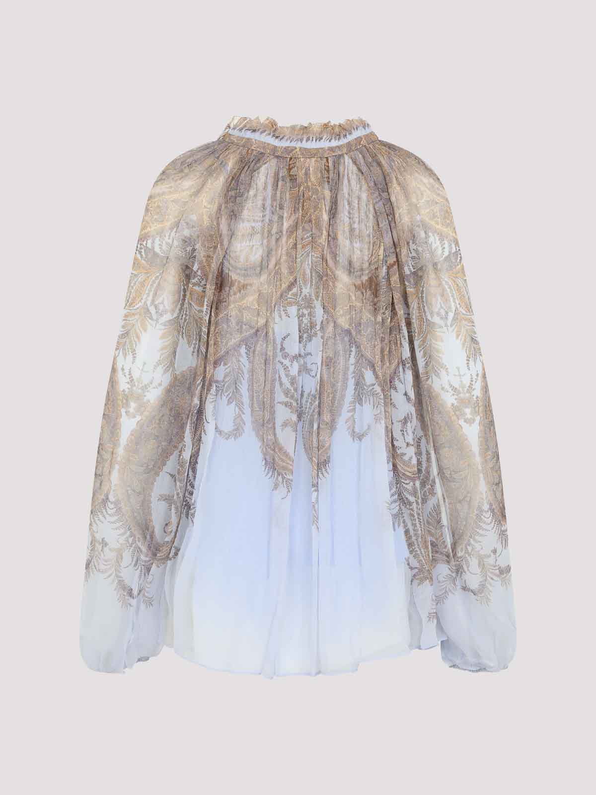 Zimmermann Hypnotic Billow Blouse In Neutral