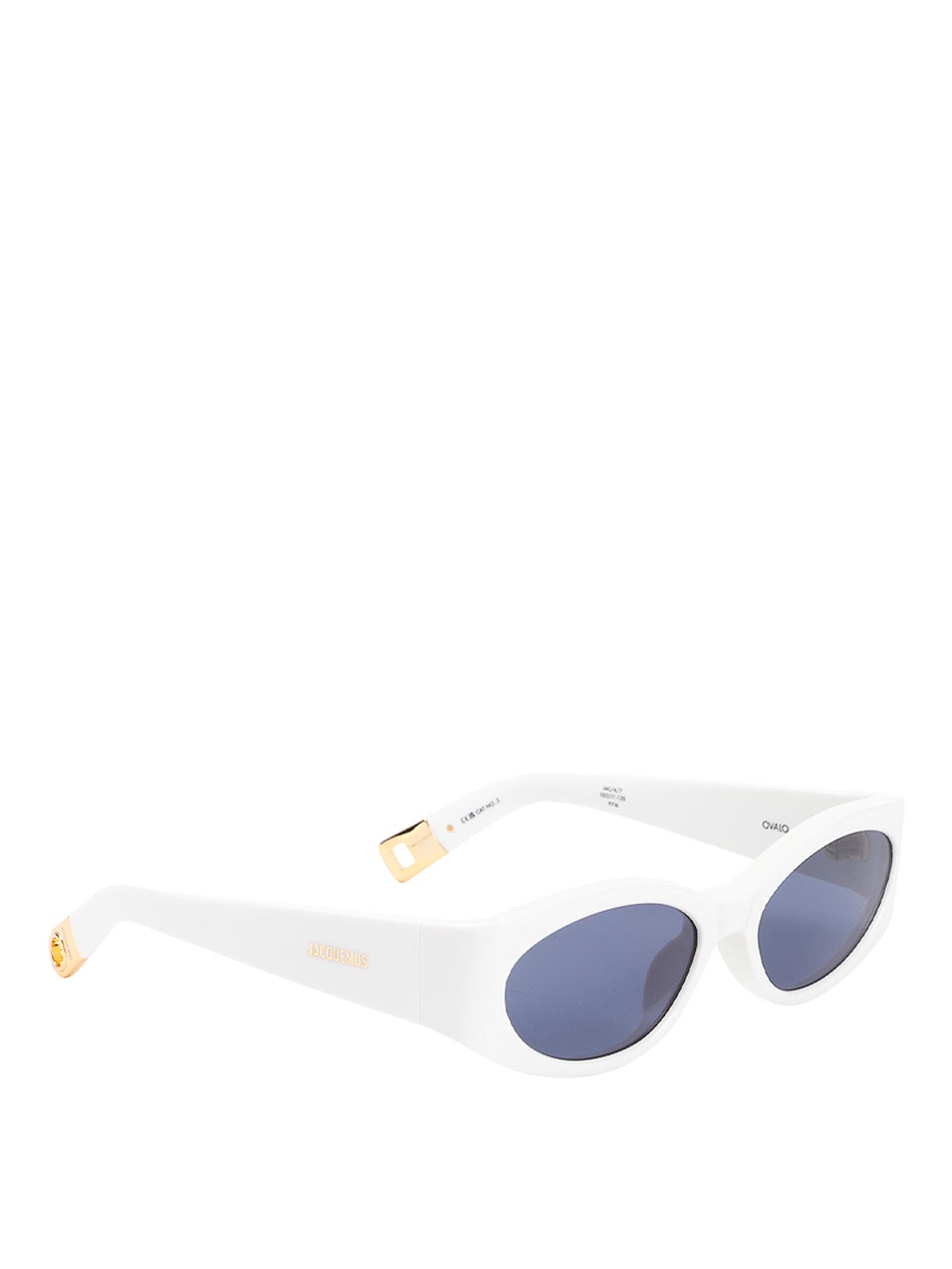 Jacquemus Les Lunettes Ovalo Sunglasses In Gold