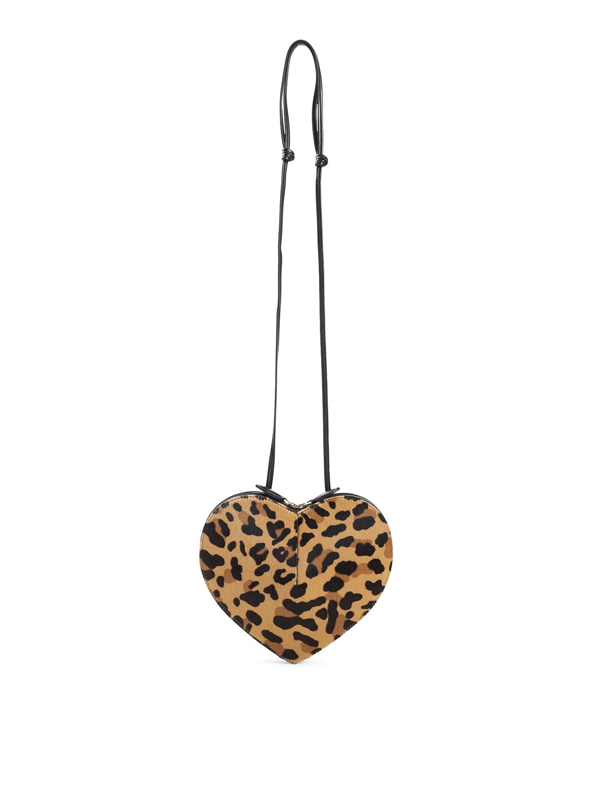Alaïa Le Coeur Leopard Shoulder Bag In Brown