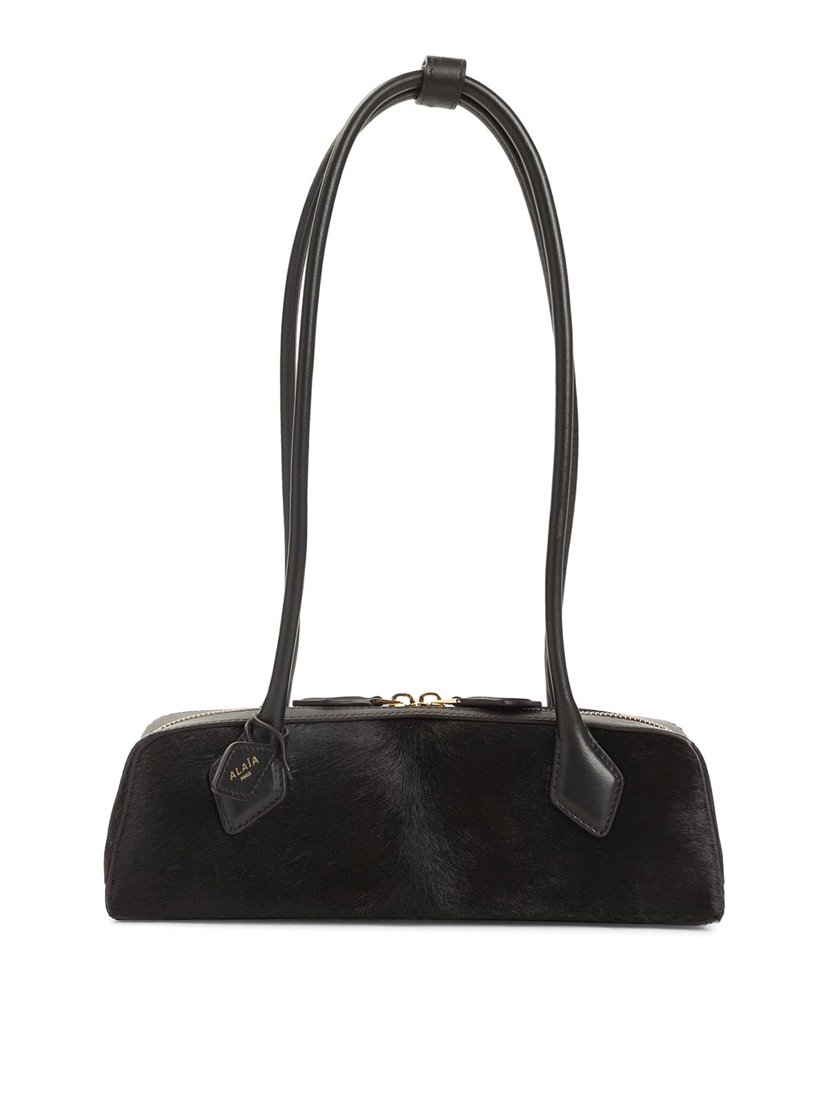 Alaïa Small Teckel Handbag In Brown