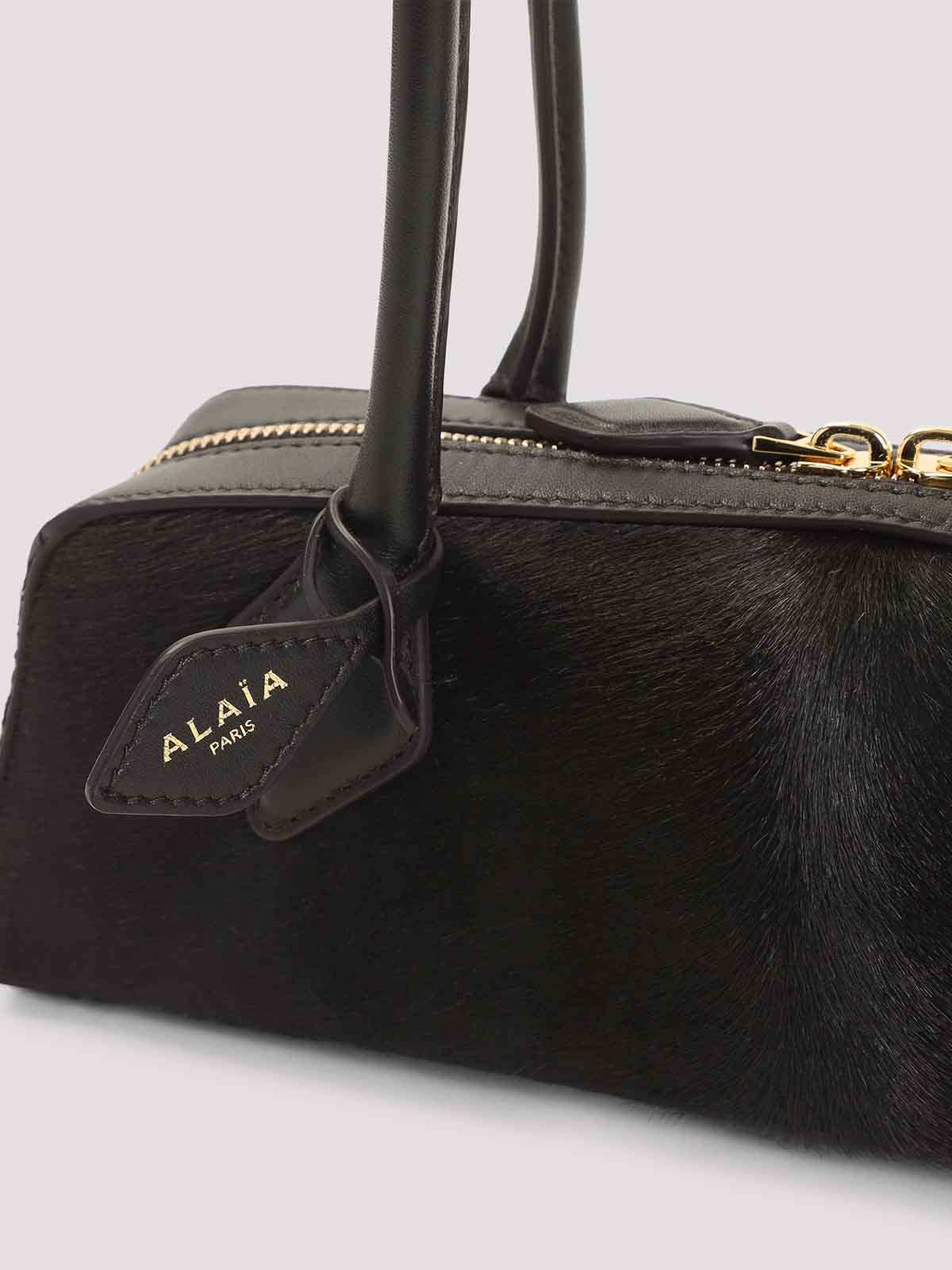 Alaïa Small Teckel Handbag In Brown