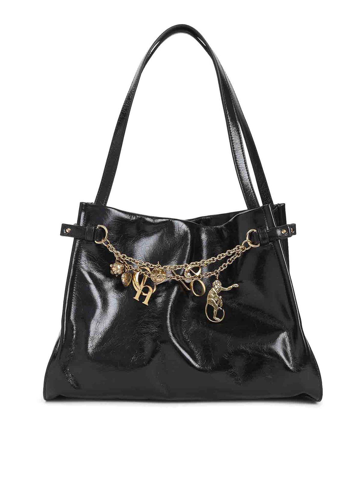 Chloé Charms Shoulder Bag In Black