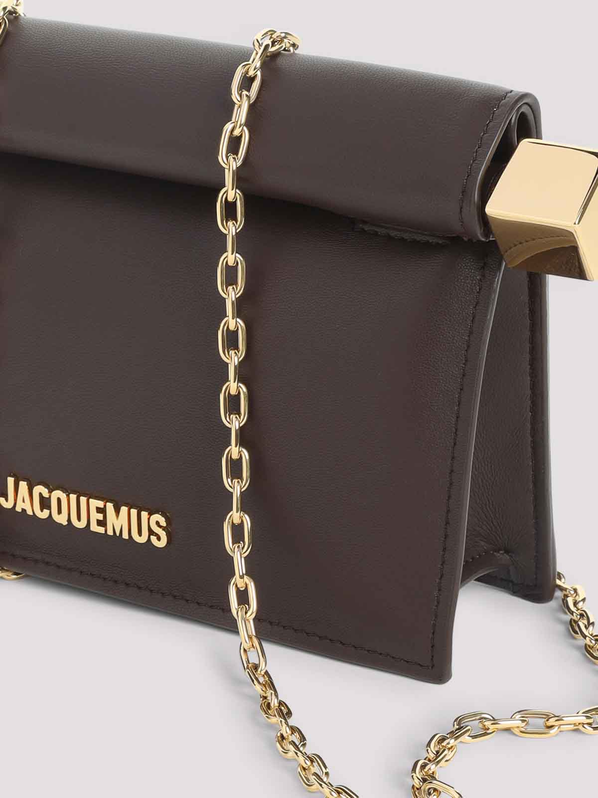 Jacquemus La Pochette Rond Carre Clutch In Pink