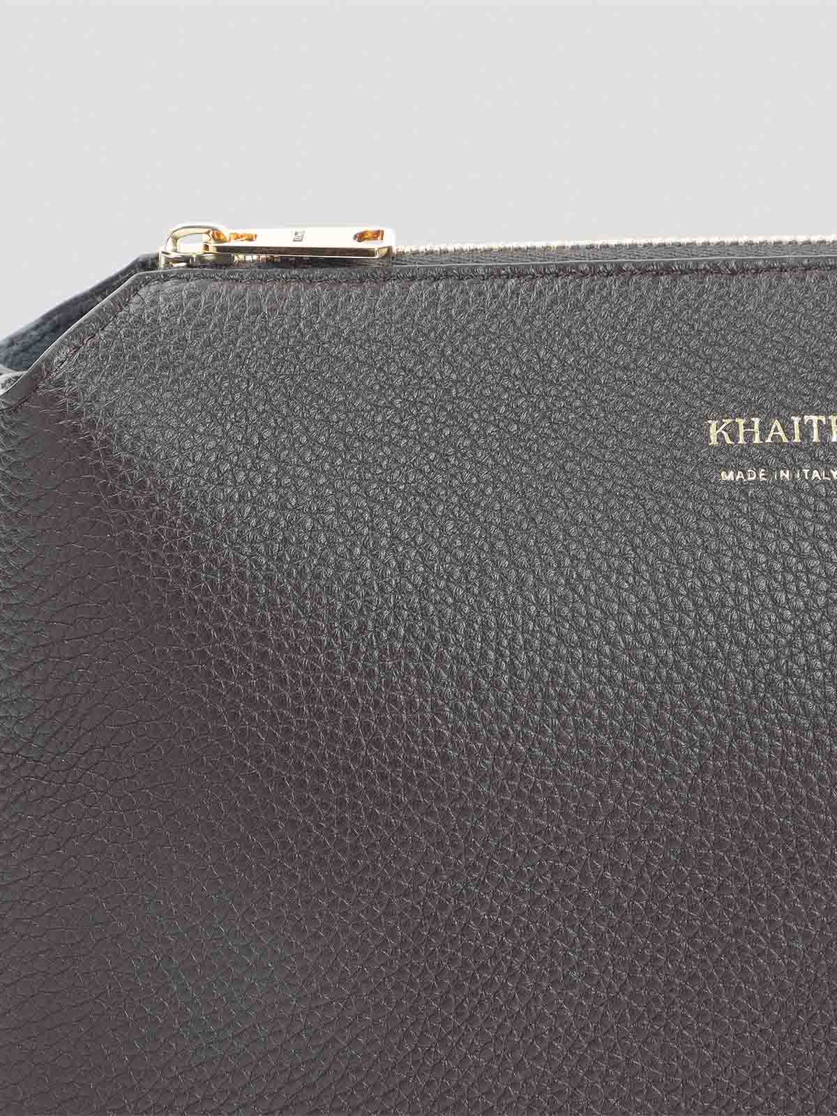 Khaite Lina Medium Crossbody Bag In Brown
