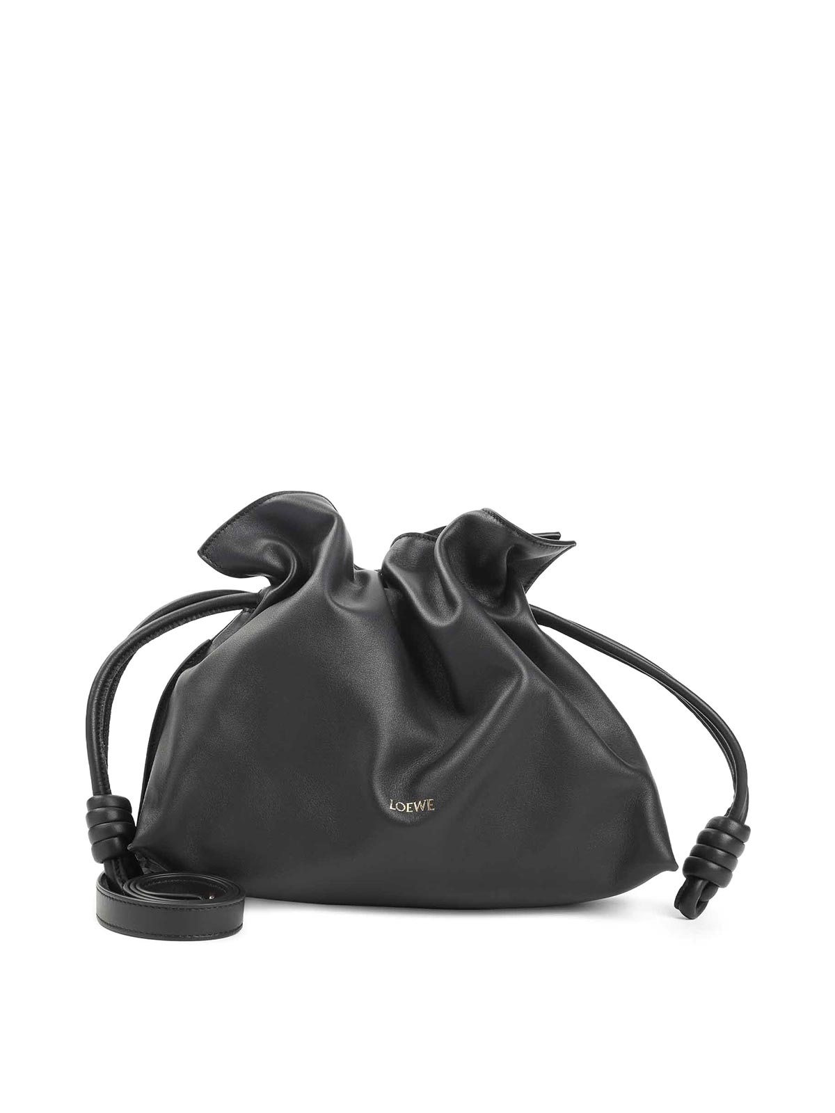 Loewe Flamenco Medium Clutch In Black