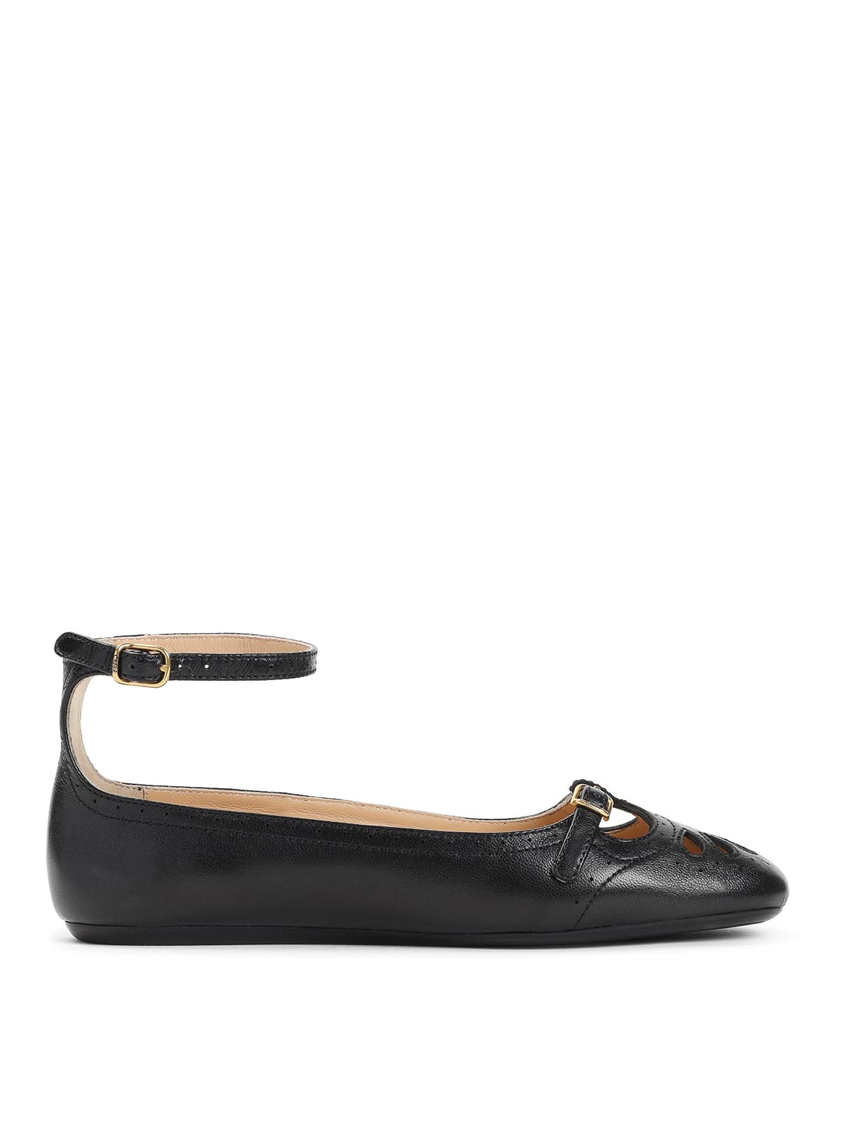 Chloé Misty Ballerinas In Black