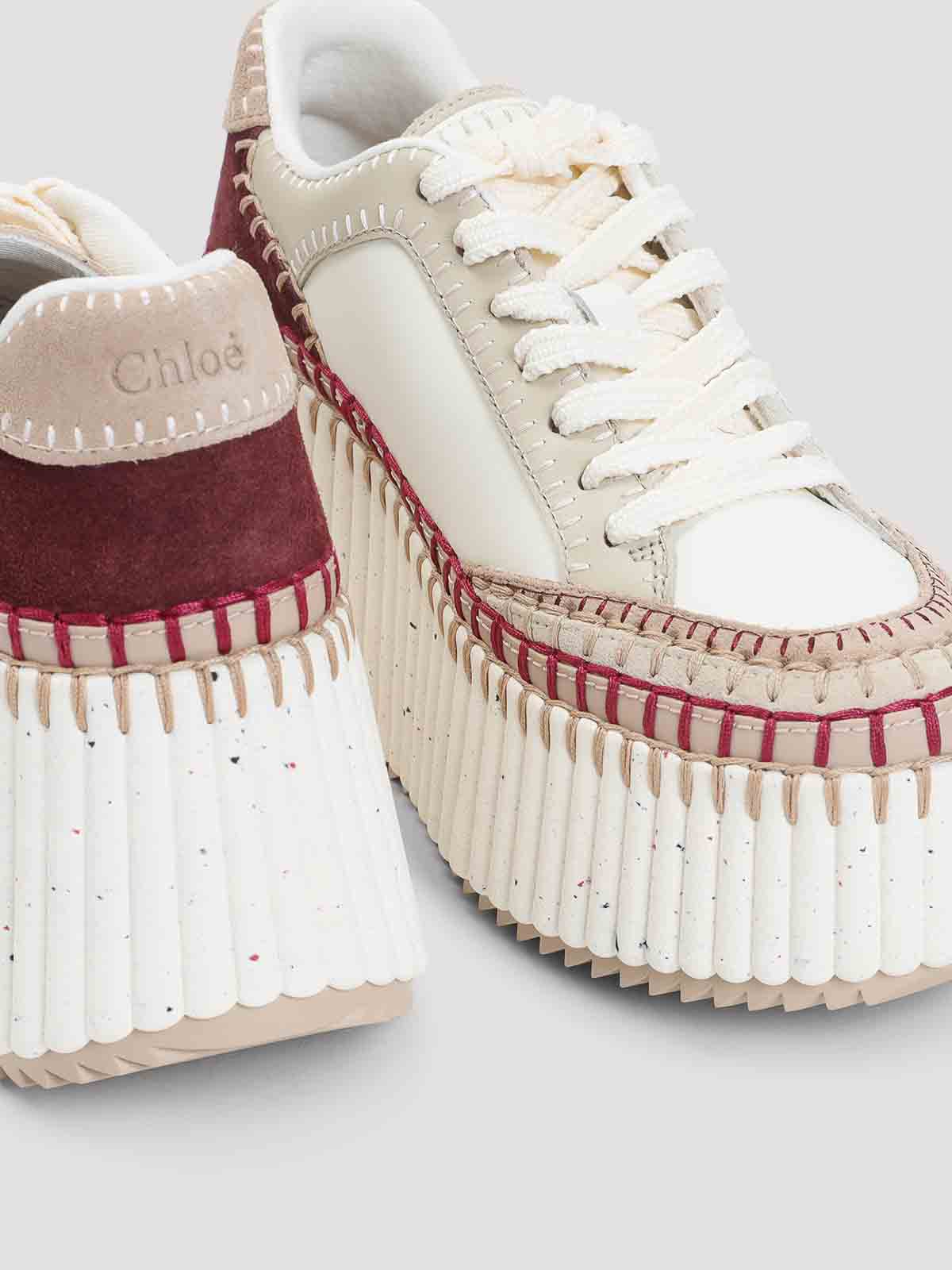 Chloé Nama Sneakers In Neutral