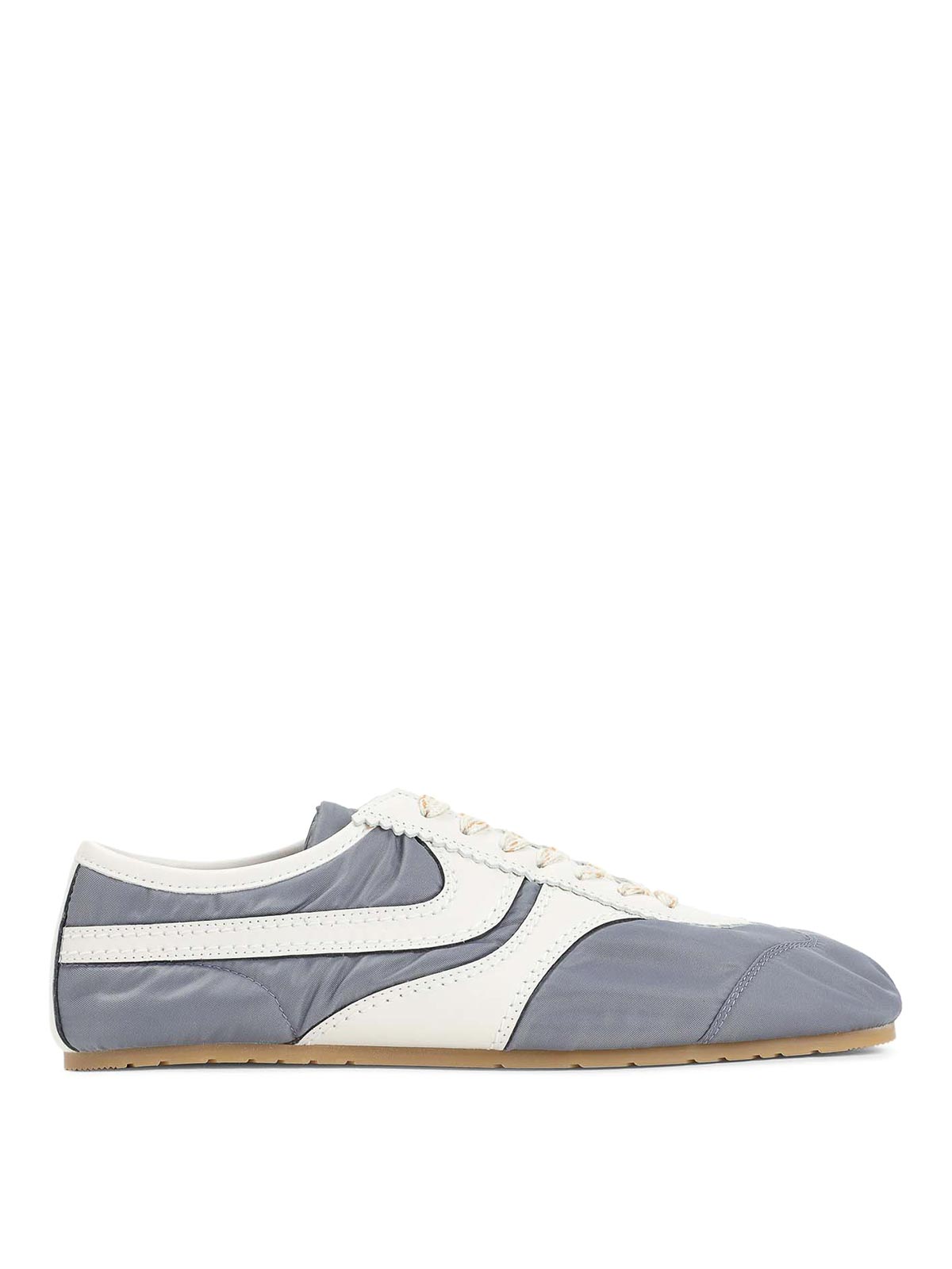 Dries Van Noten Low-profile Blue Sneakers With Contrasting Side Stripes In Blue