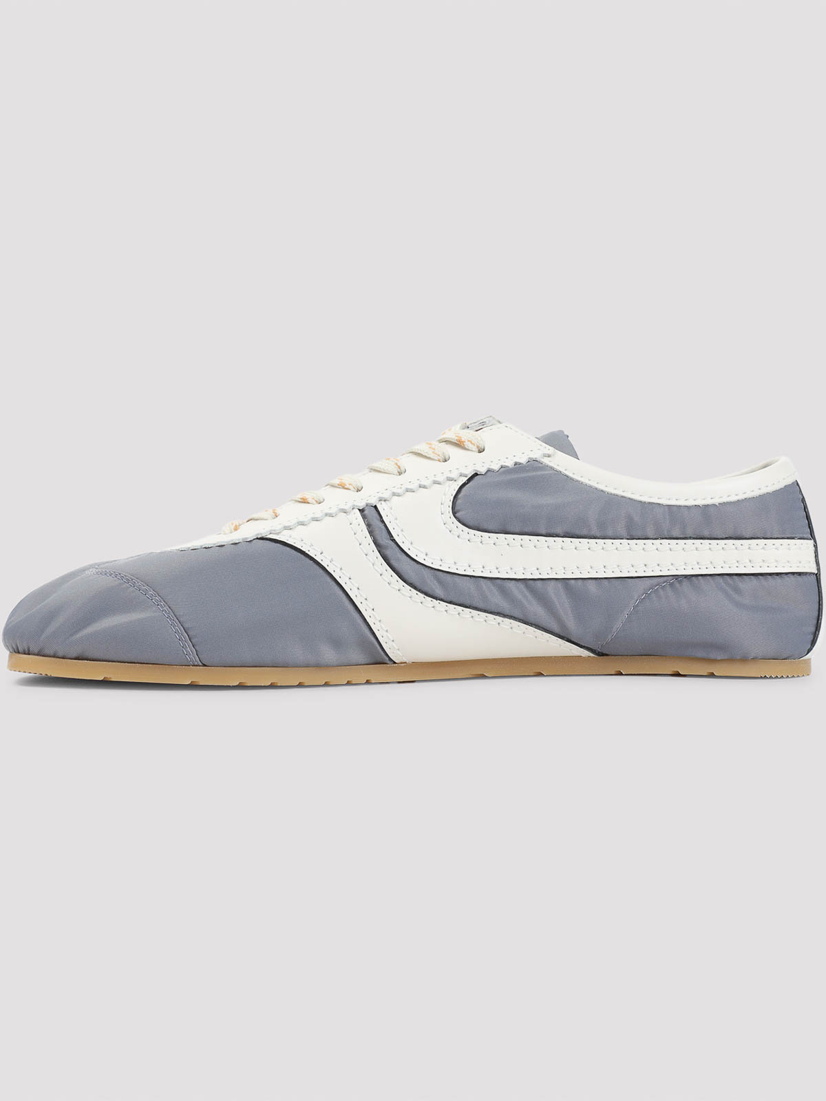 Dries Van Noten Low-profile Blue Sneakers With Contrasting Side Stripes In Blue