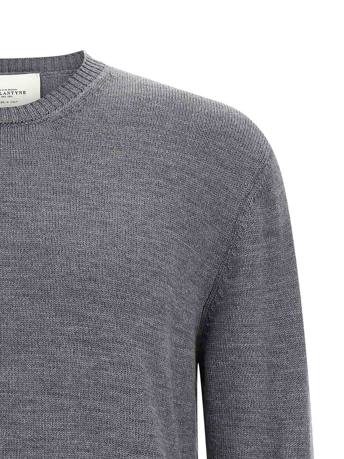 Ballantyne Merino Sweater In Gray