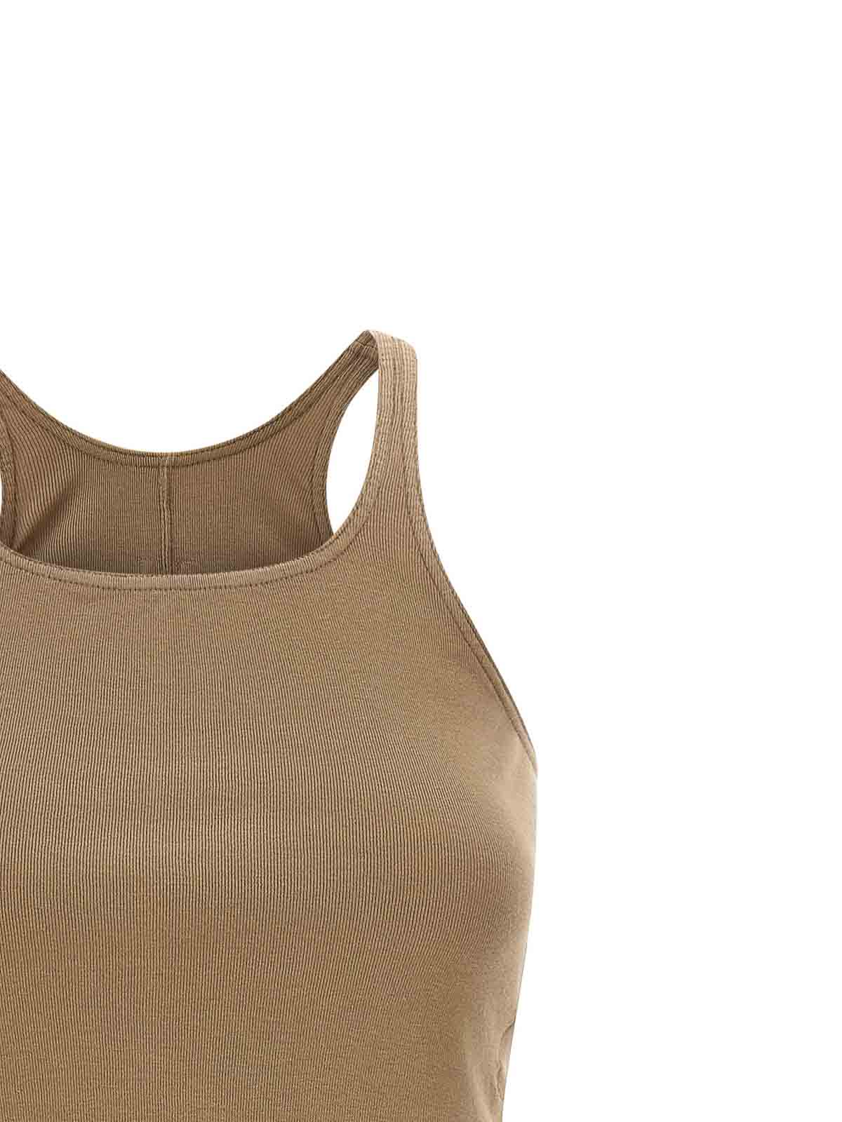Drkshdw Basic Tank Top In Brown