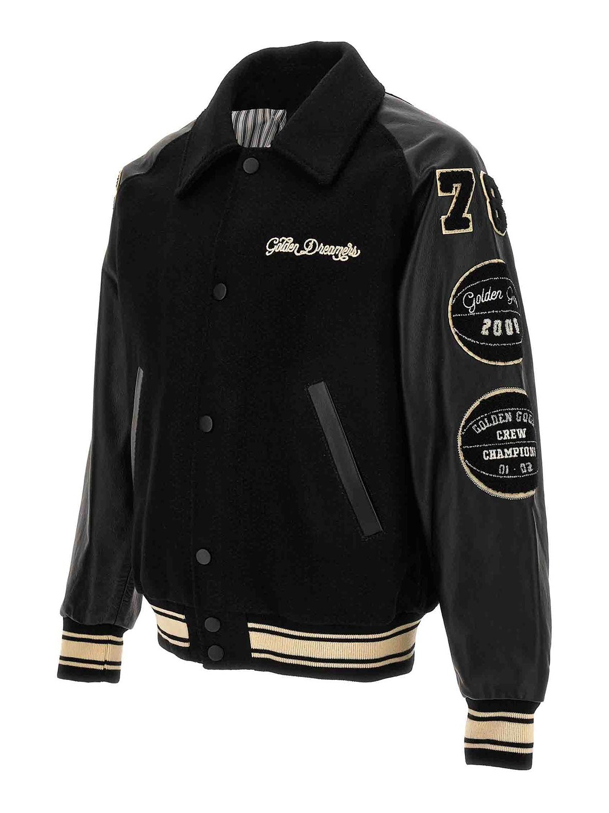 Golden Goose Foxy Bomber Jacket In White