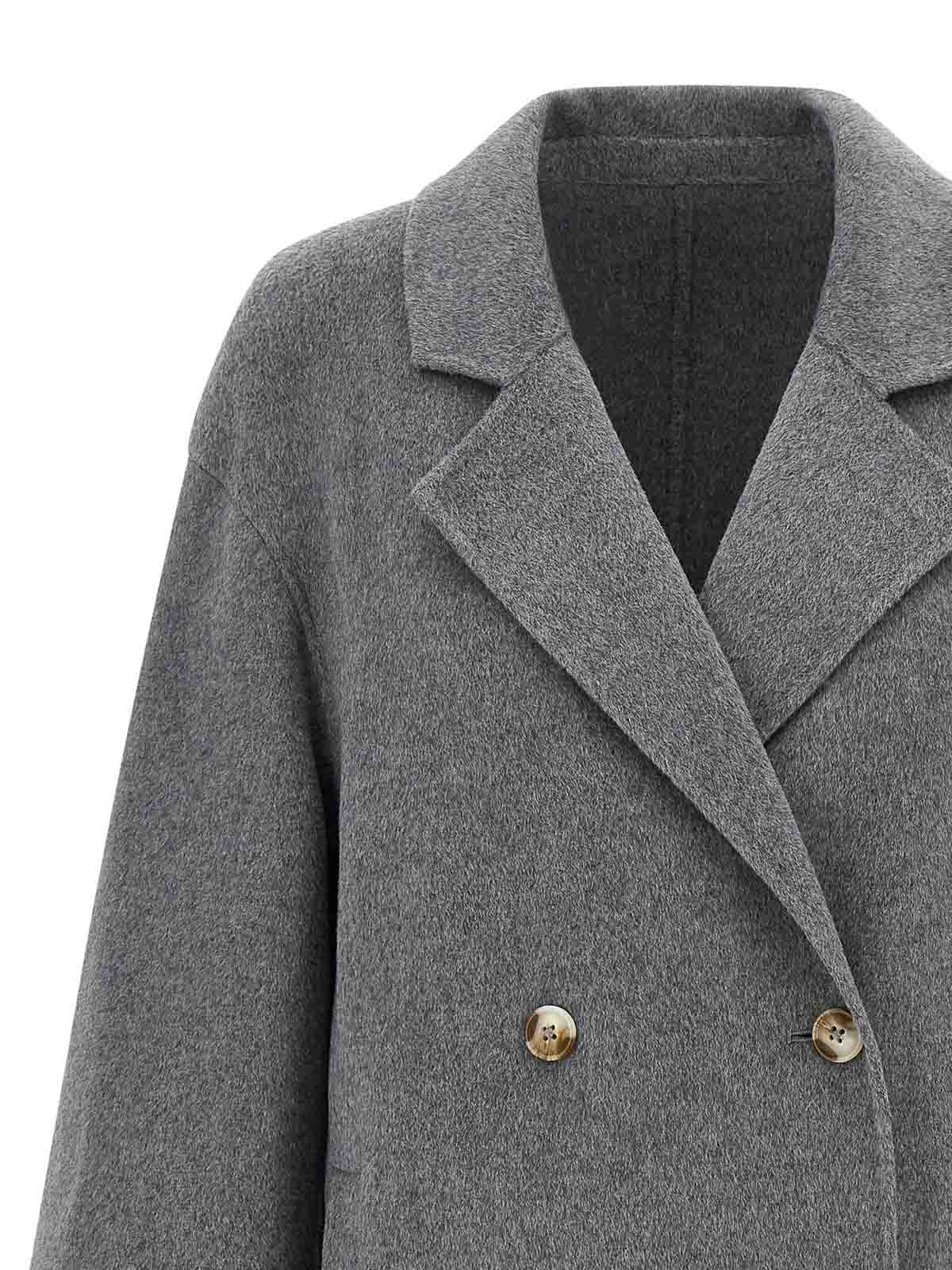 Loulou Studio Borneo Coat In Gray