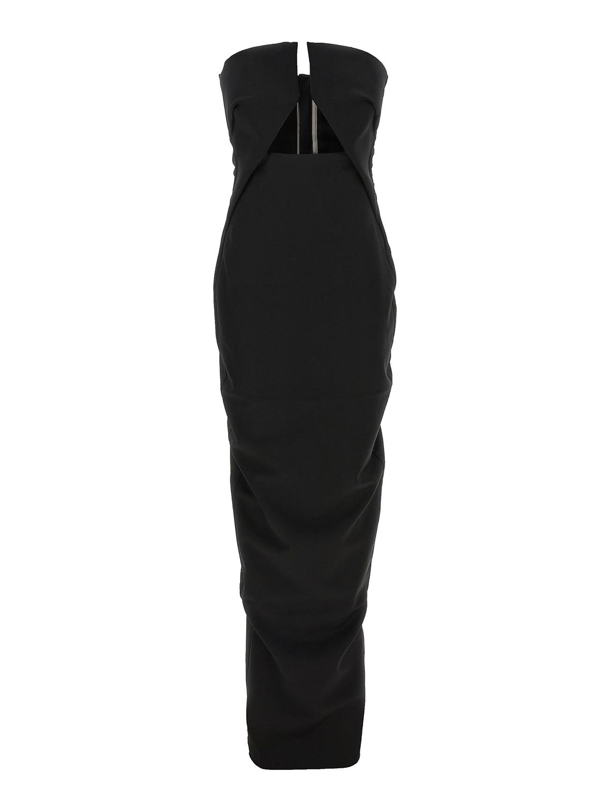 Rick Owens Cutout Maxi Dress In Black