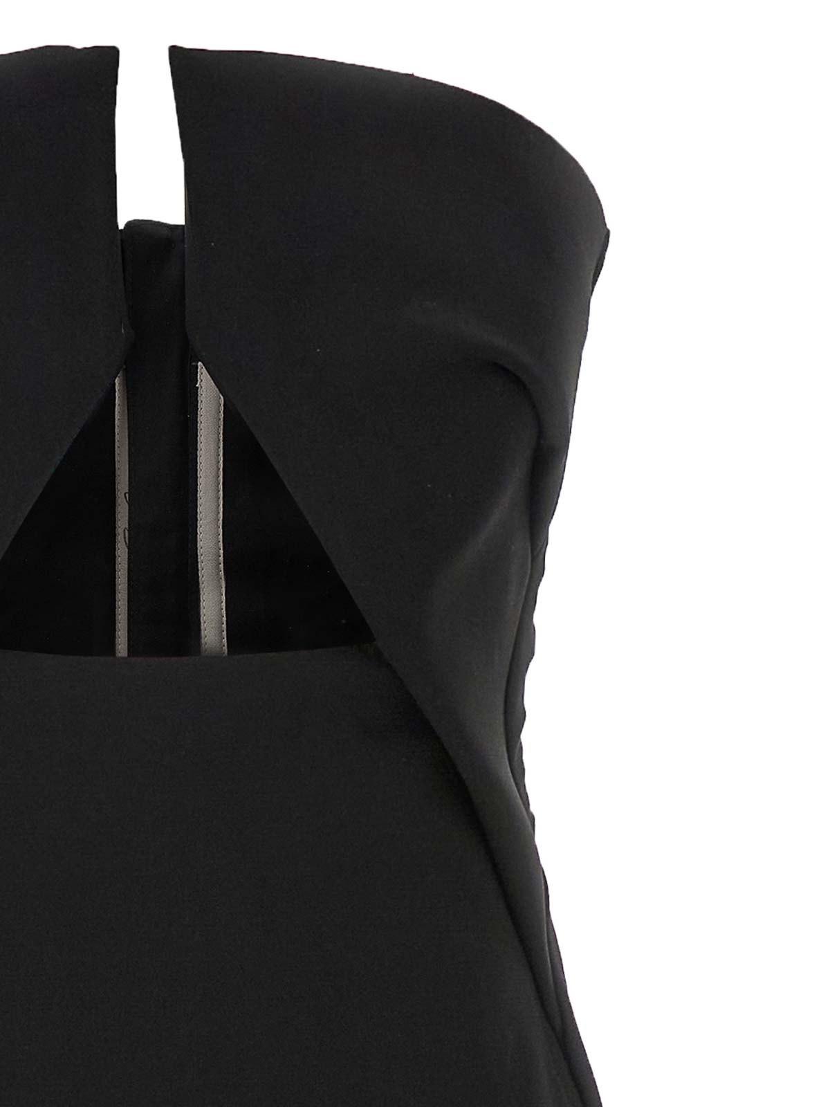 Rick Owens Cutout Maxi Dress In Black