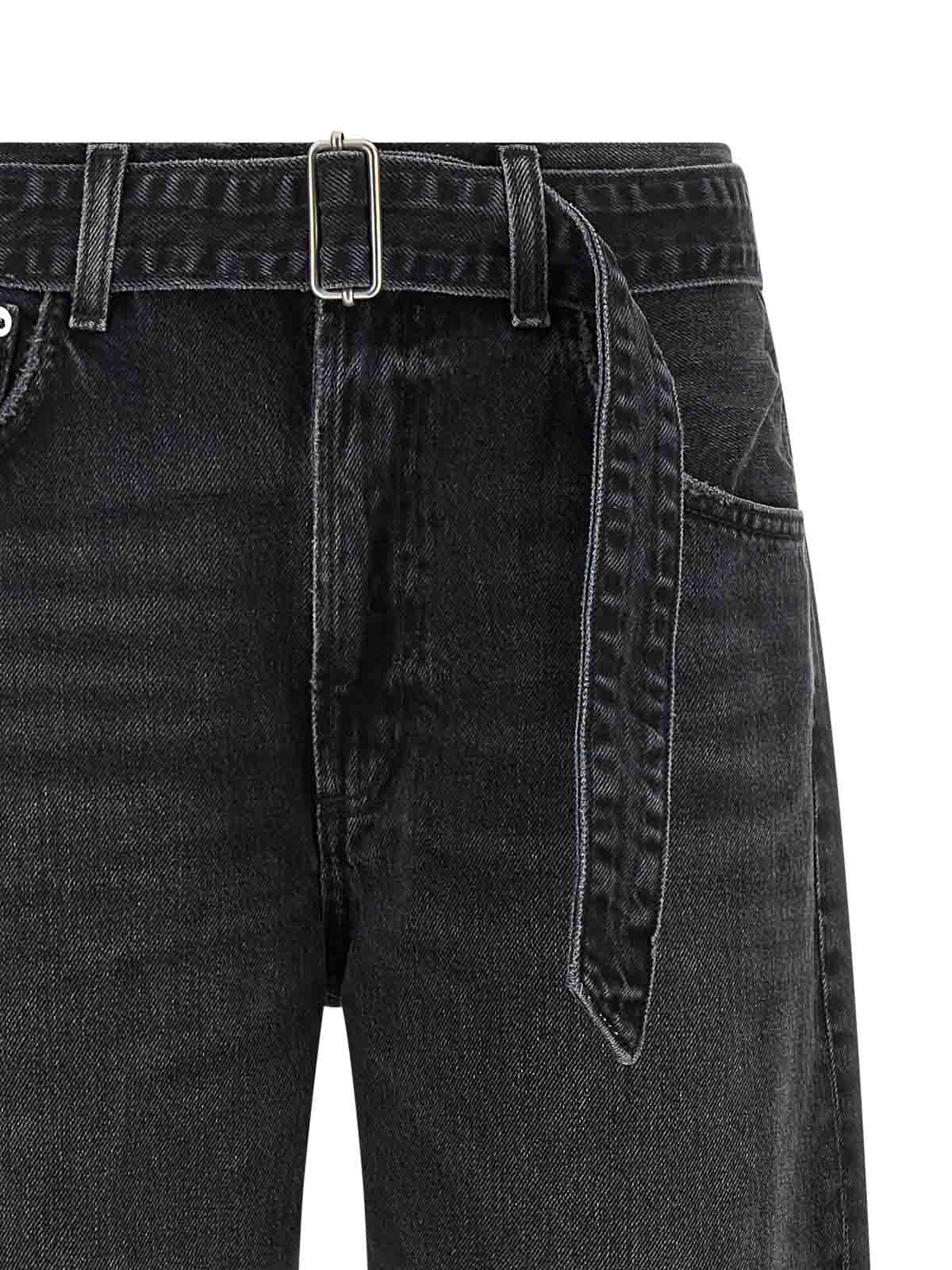 Agolde Jeans Ampio Cuffed Taper In Black