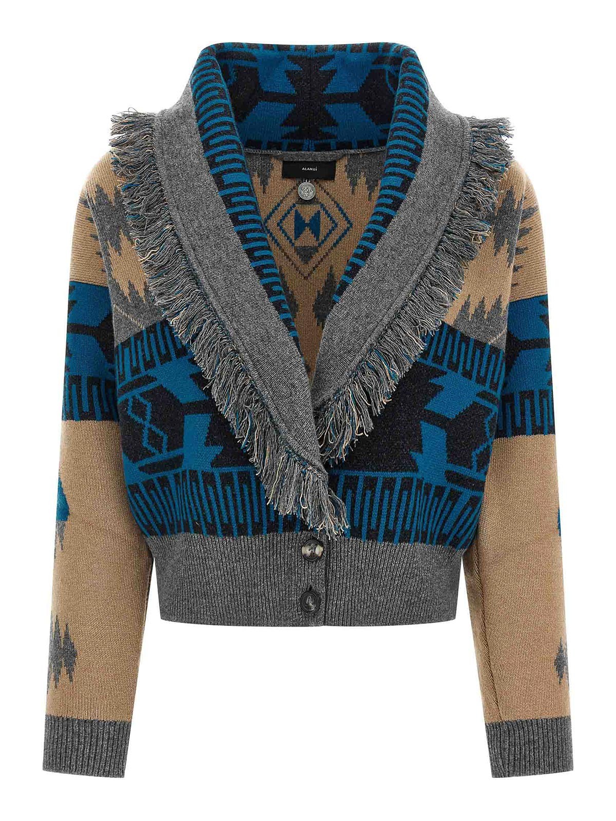 Alanui Icon Bomber Cardigan In Multi