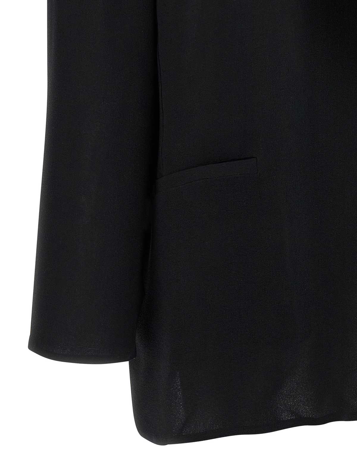 Alberta Ferretti Women Georgette Blazer In Black