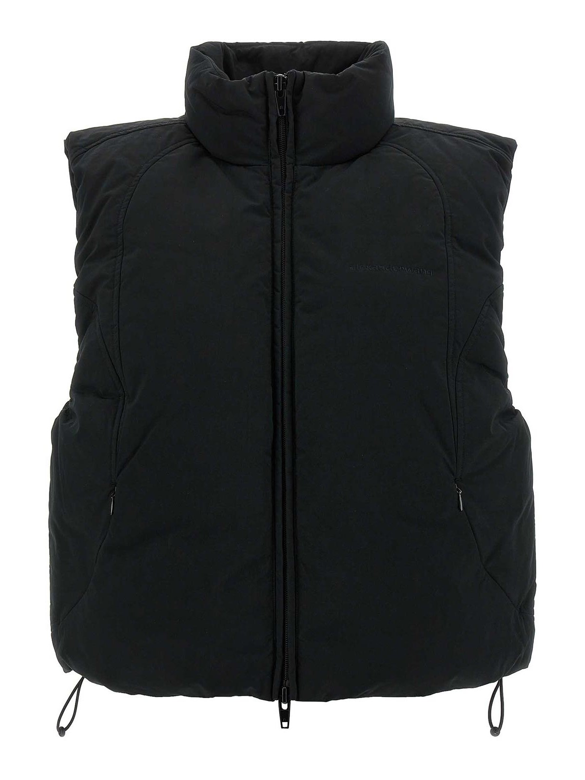 Alexander Wang Black Polyester Blend Sleeveless Down Jacket In Black