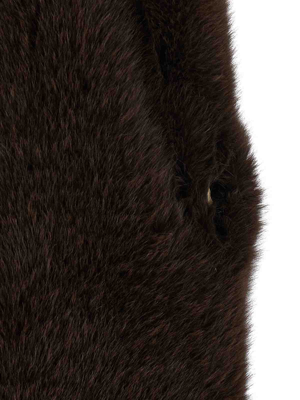 B&b Couture Bear Vest In Brown