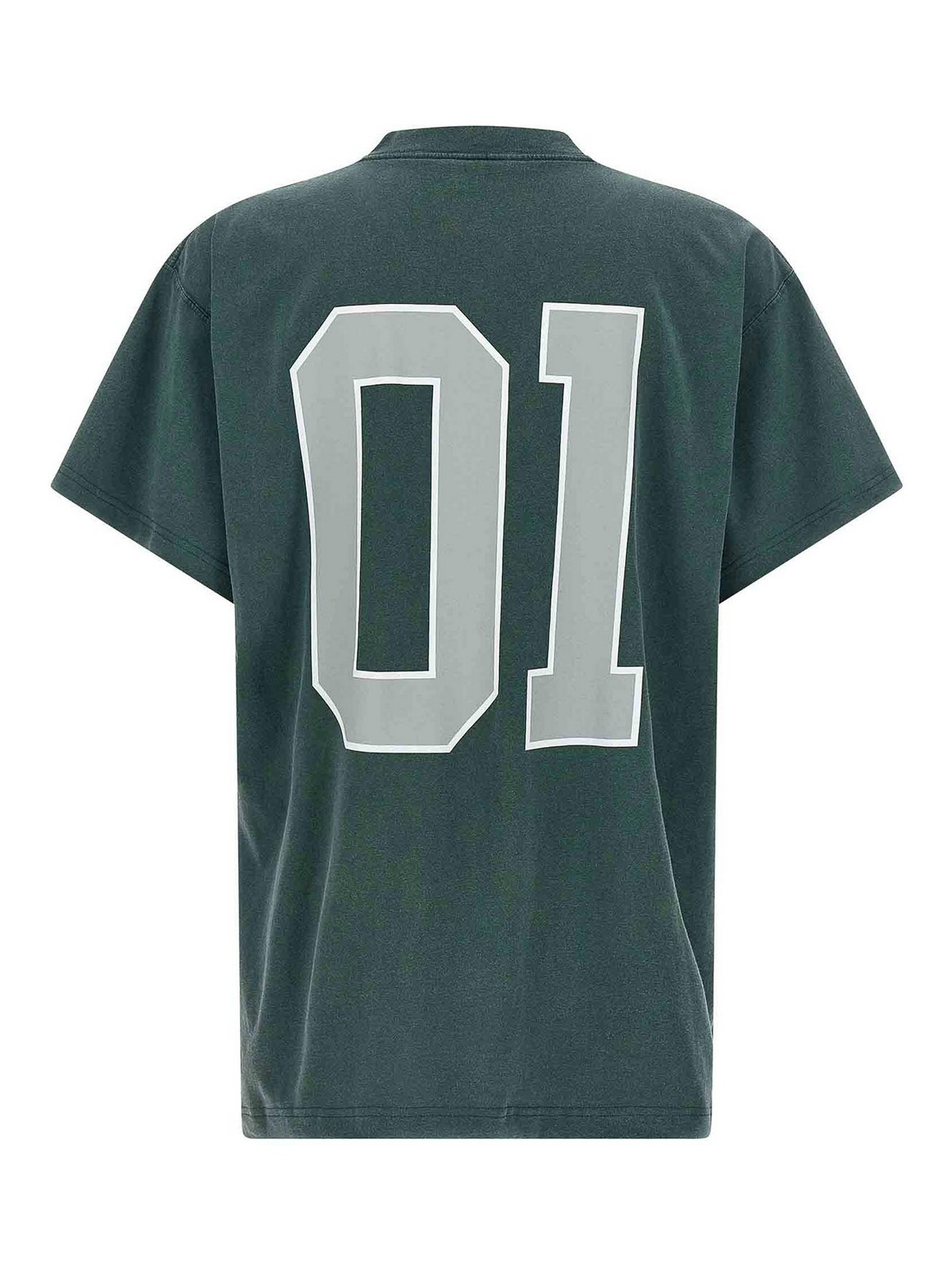Balenciaga Graphic Print Basketball Short Sleeve T-shirt In Green