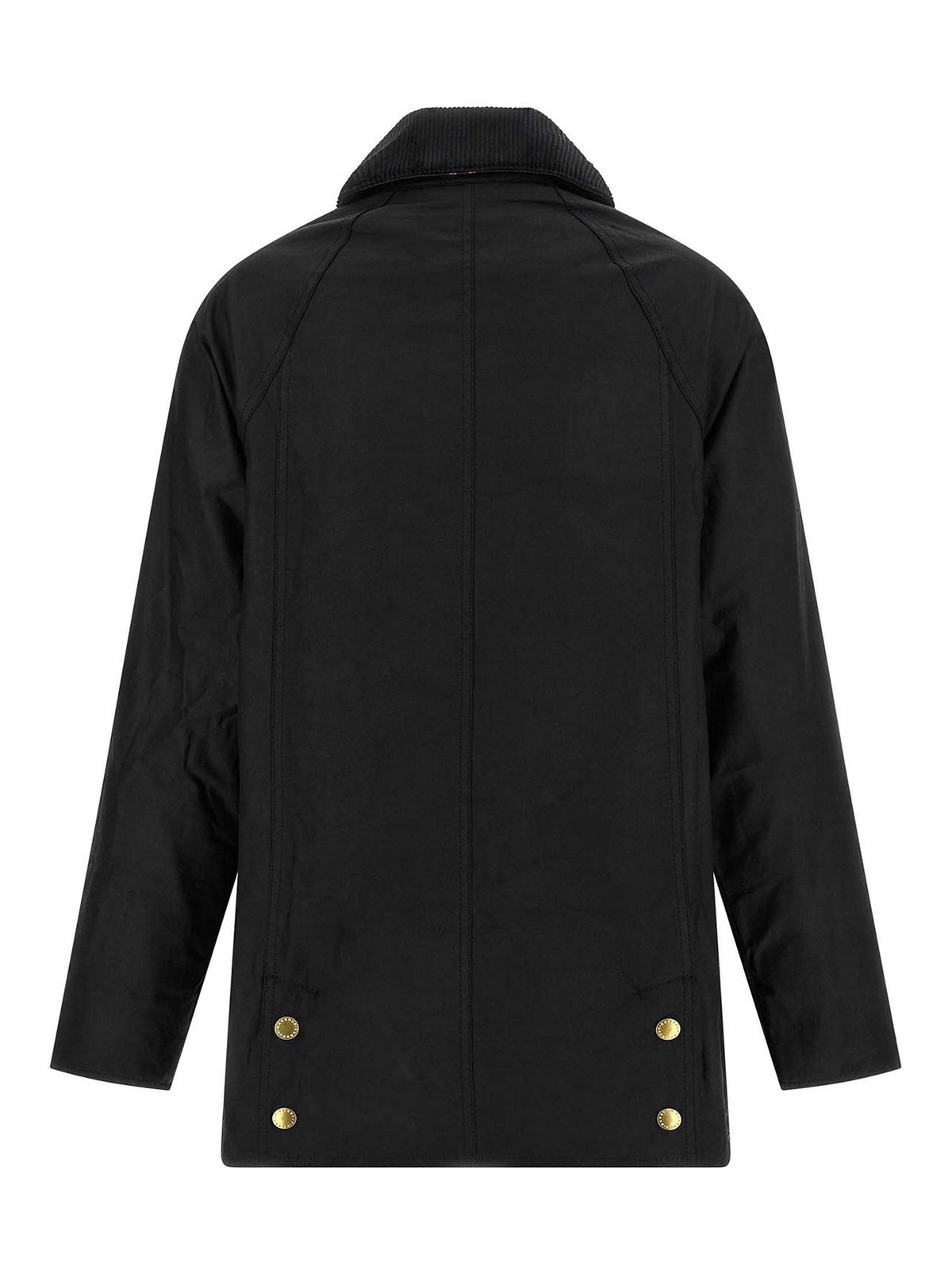 Barbour Waxed Cotton Casual Jacket With Corduroy Collar In Multi