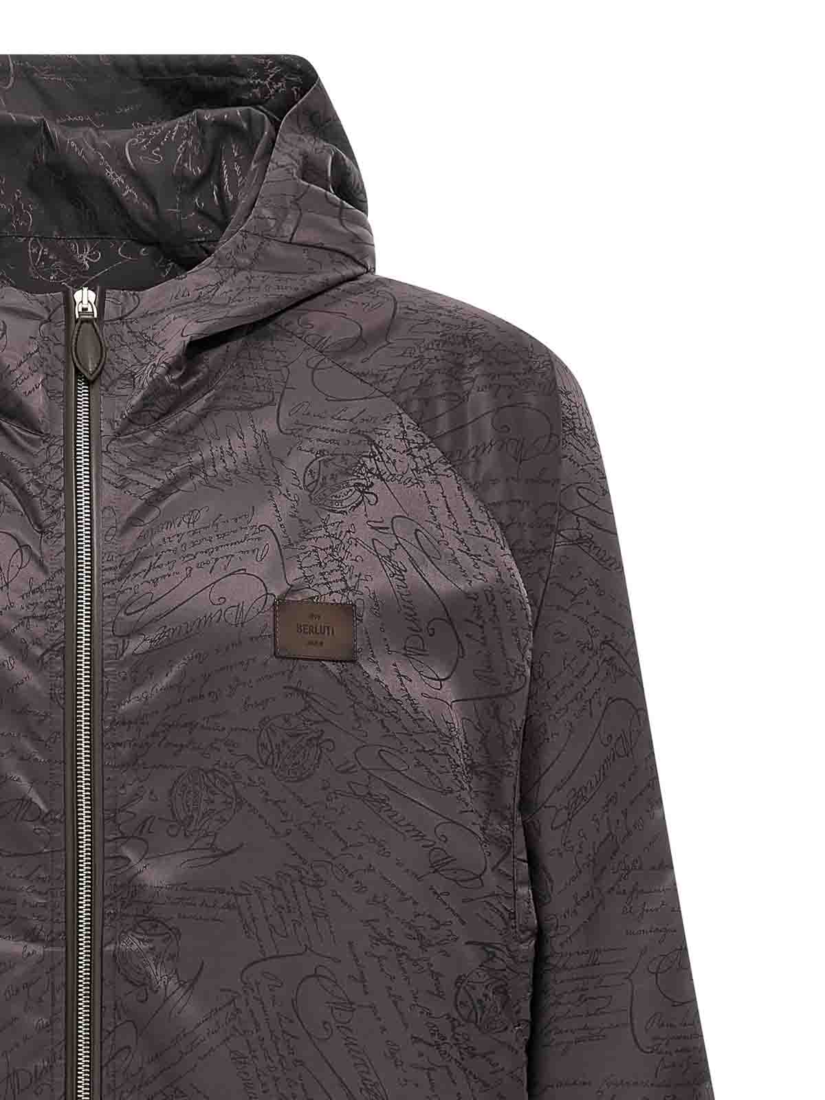 Berluti Scritto B-way Jacket In Black